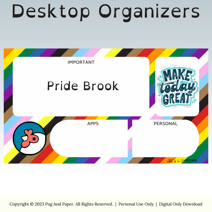Digital Organizer Featuring AC's Brook the Chicken
