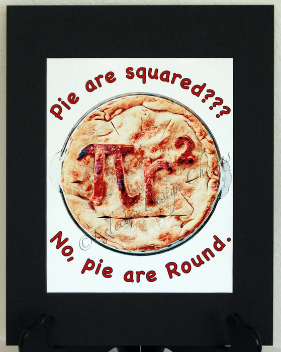 Pie R Round 8x10 blk mt drk txt wm
