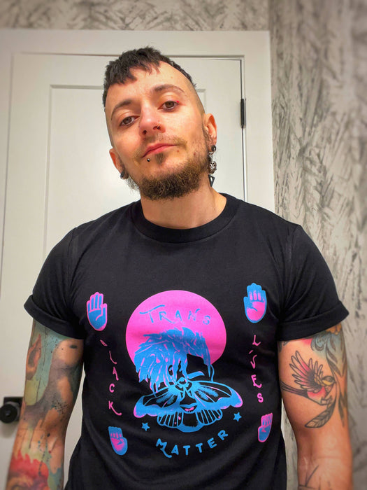 Black Trans Lives Matter Ethically Made Shirt, Crop Top and Sweatshirt