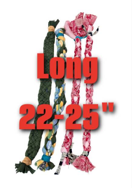 Hand Braided Strap Pet Tug Toy - Long