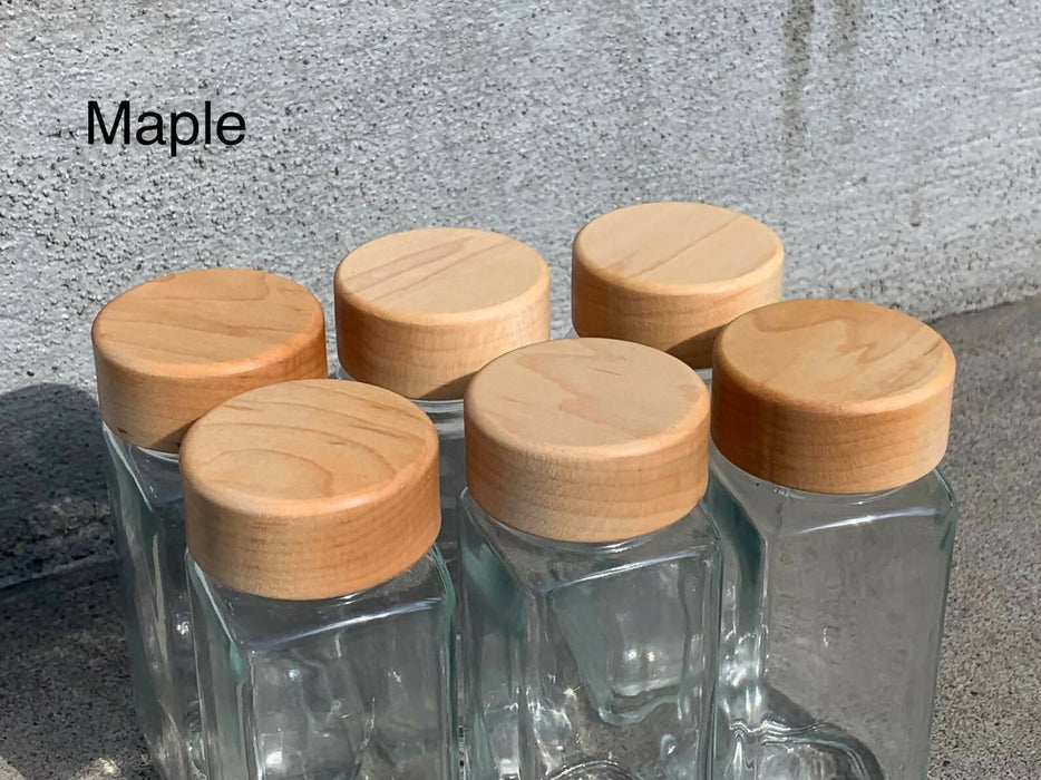 SPice jar Lid in Maple