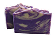 lilac soap bar purple and white color
