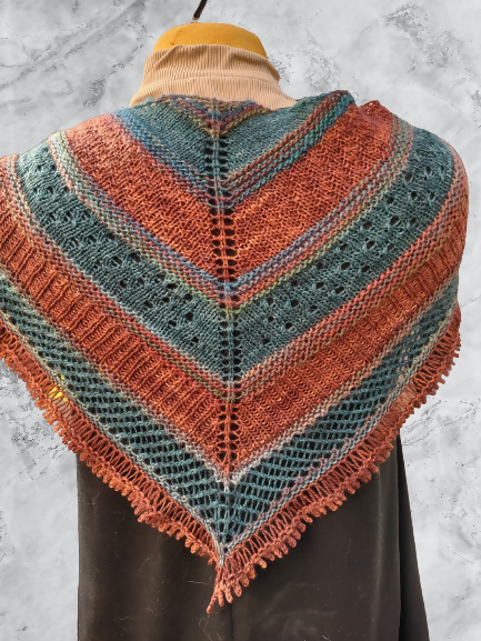 Agate Horizon Shawlette: Custom Order
