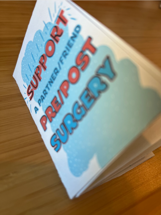 Illustrated Zine on Supporting a Friend, Partner Through Surgery