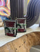 Palestinian Freedom Fighters solidarity piece earrings made of sustainable cork and handstitched