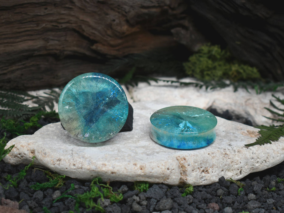 Resin Ear Tunnels 44mm | Pair | Ear Plugs | Gauge Earrings | Gauged Plugs #27
