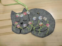 Felt Cat Ornament