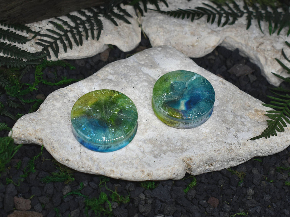 Resin Ear Tunnels 42mm | Pair | Ear Plugs | Gauge Earrings | Gauged Plugs #28