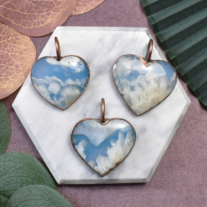 Copper Pendant with Doublet Agate