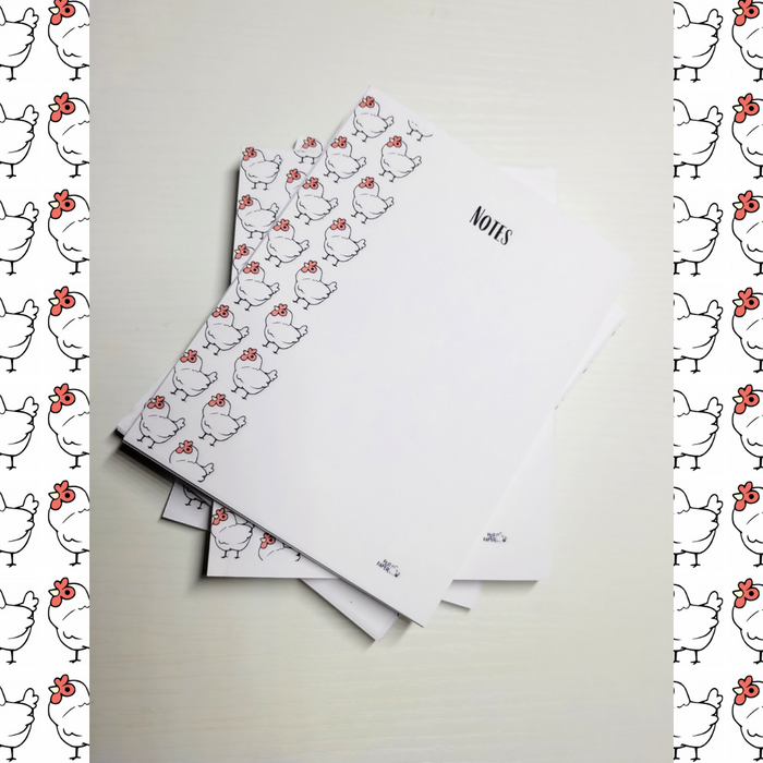 Artisans Cooperative Brook the Chicken Notepad 4"x5"
