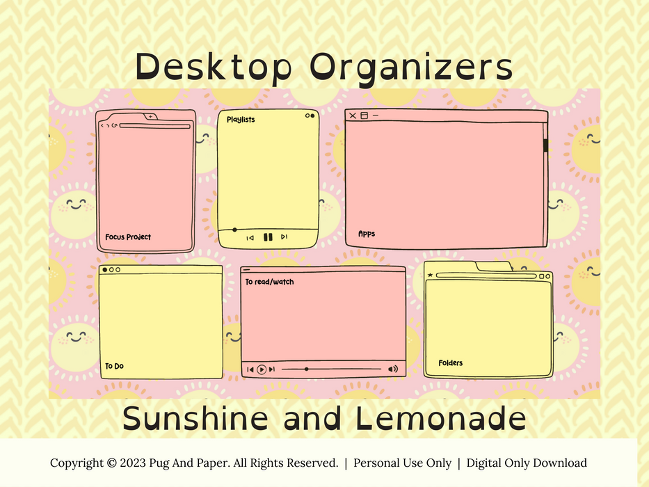 Summer Time Vibes Digital Organizer