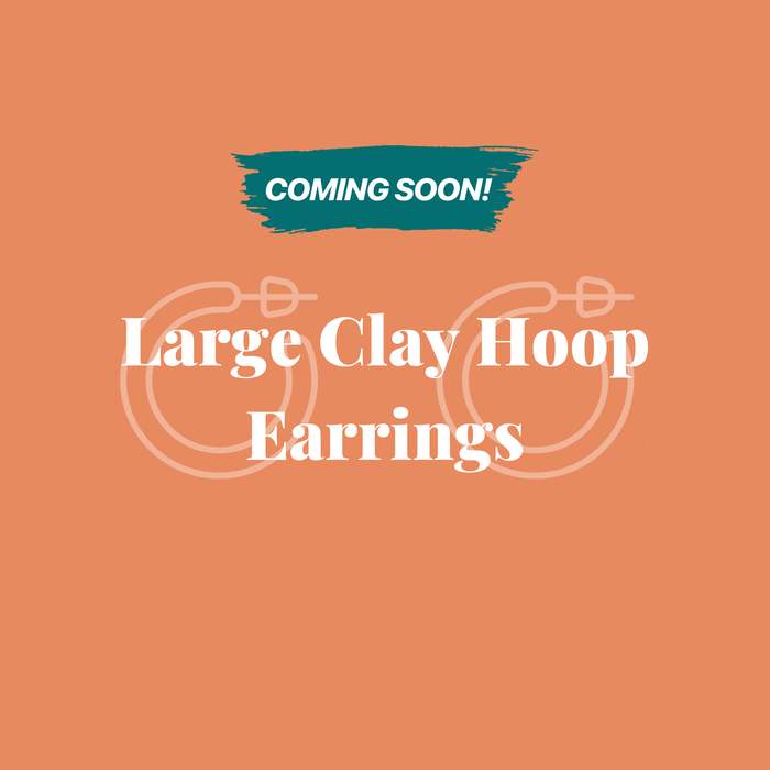 Earrings Large Clay Hoops