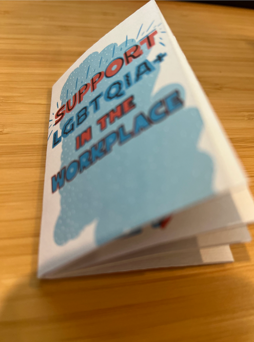 Illustrated Zine on Supporting LGBTQ Workspace
