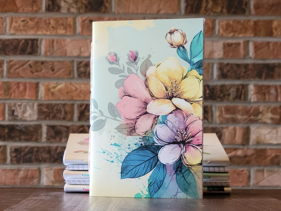 Vintage-Vibes Floral Soft Cover Lined Journal