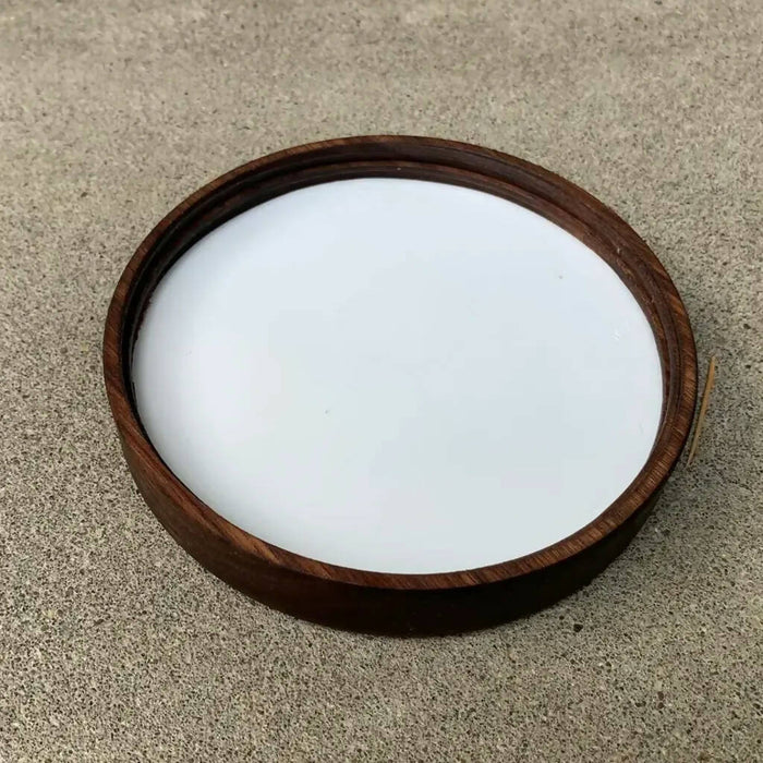 Large Wooden Screw-top Jar Lid with 110-400 threading.