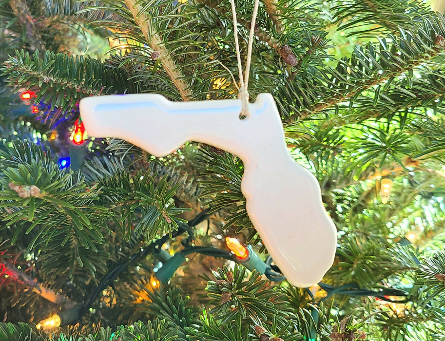 FL Florida Christmas Ornament - Pottery Ornament