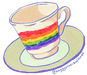 Gay Tea Cup w sig