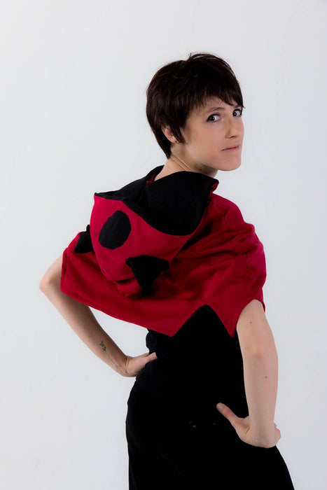 Team Magma inspired cosplay poncho hoodie