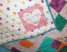 Original Handmade Patchwork Queen King Quilt - Love Party II
