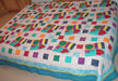 Original Handmade Patchwork Queen King Quilt - Love Party II