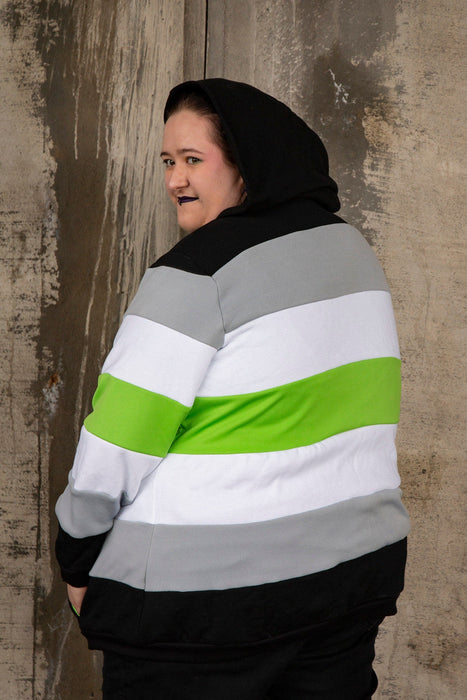 Agender pride flag hoodie