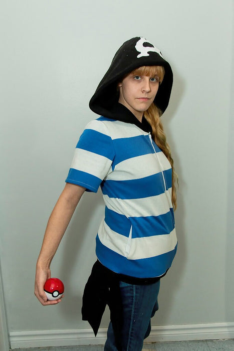 Team Aqua grunt inspired cosplay hoodie