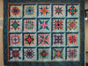 Queen Quilt Handmade Batik Patchwork Mariner's Compass Stars