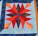 Queen Quilt Handmade Batik Patchwork Mariner's Compass Stars