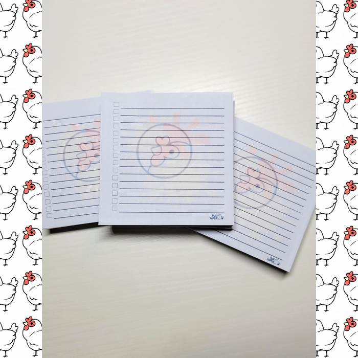 Artisans Cooperative Brook the Chicken Small Square Notepad 3"x3"