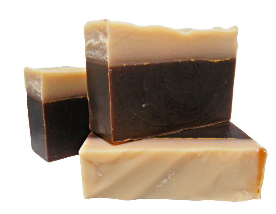 sweet bourbon cream soap bar handmade with beer