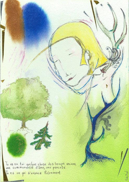 Portrait d'âme, dessin personnalisé, guidance - Soul portrait, personalized drawing, guidance