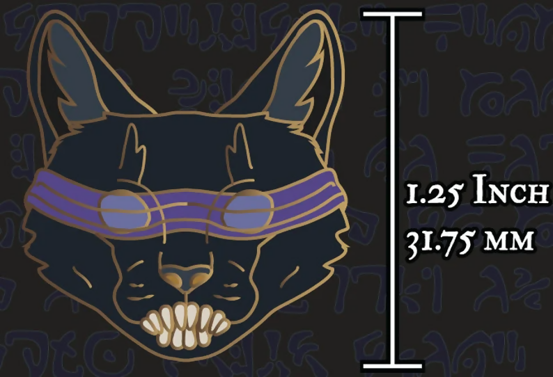 Eldritch Horror Inspired Cat Pins