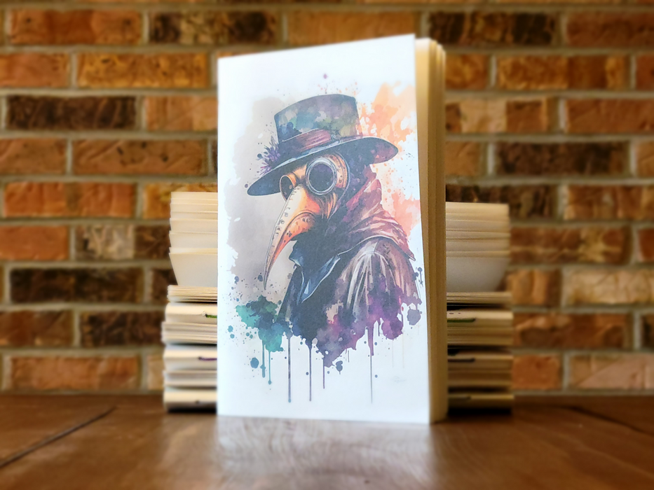 Plague Doctor Soft Cover Mixed Media Sketchbook