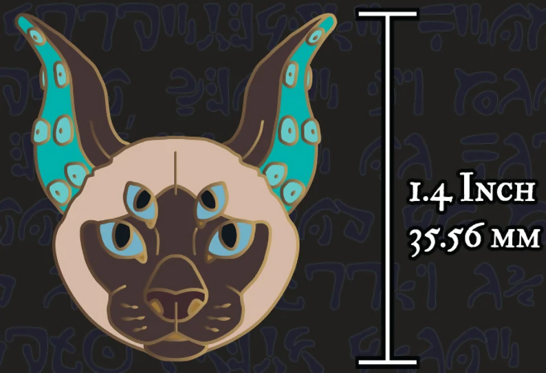 Eldritch Horror Inspired Cat Pins