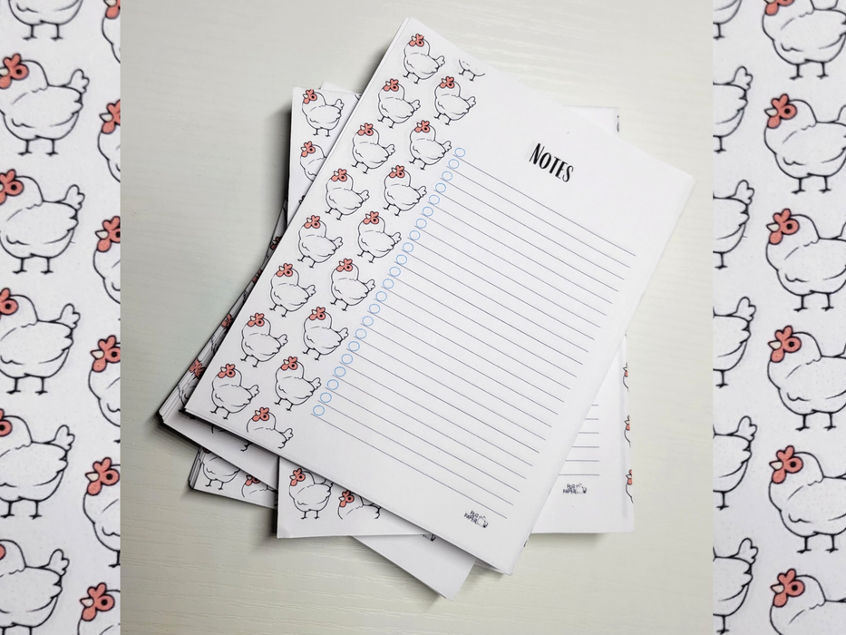 Artisans Cooperative Brook the Chicken Notepad 4"x5"