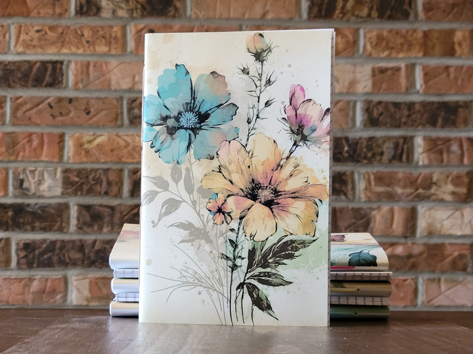 Vintage-Vibes Floral Soft Cover Lined Journal