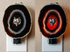 wolf charm on n off