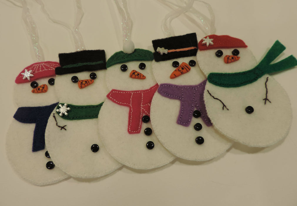 Small Snowperson Felt Ornament