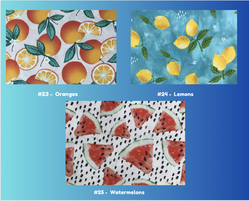 Fruits #23 to #25