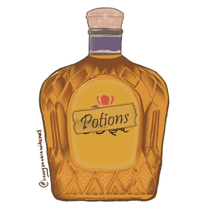 NSFW || Potions Crown Royale || Vinyl Waterproof Sticker