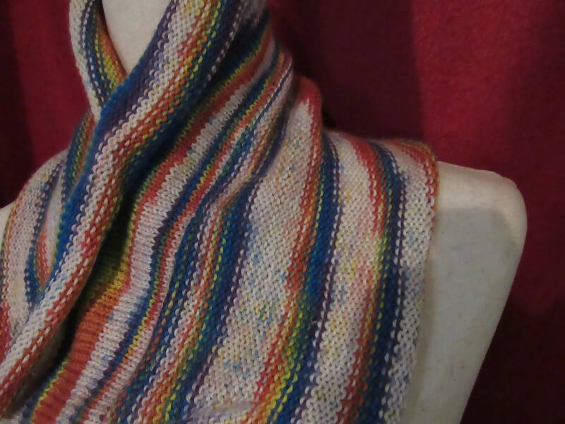 Rainbow mobius scarf