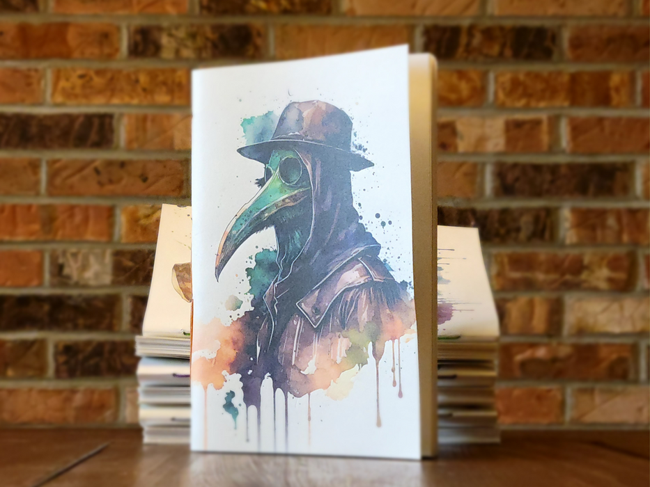 Plague Doctor Soft Cover Mixed Media Sketchbook