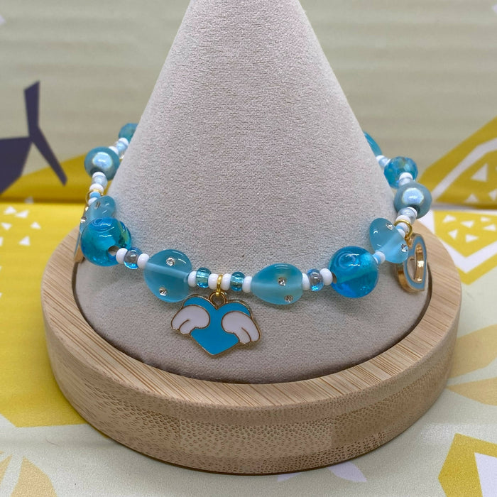 Fairy Core Blue Heart Bracelet