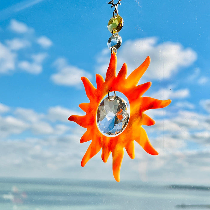 Sunshine Suncatcher – Handmade Polymer Clay Decor