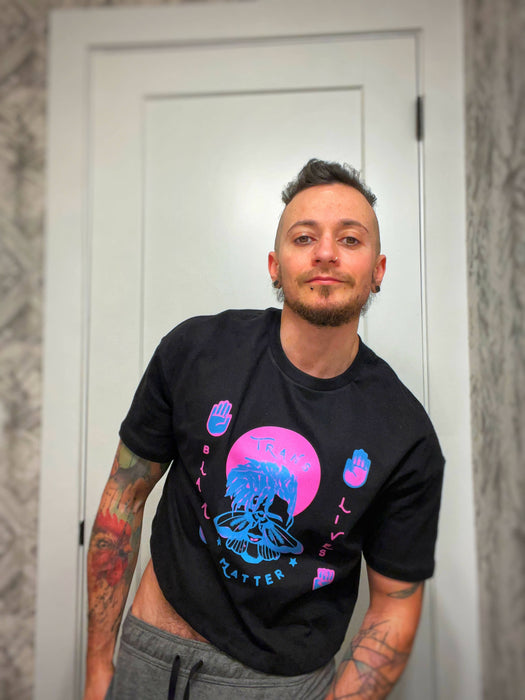Black Trans Lives Matter Ethically Made Shirt, Crop Top and Sweatshirt