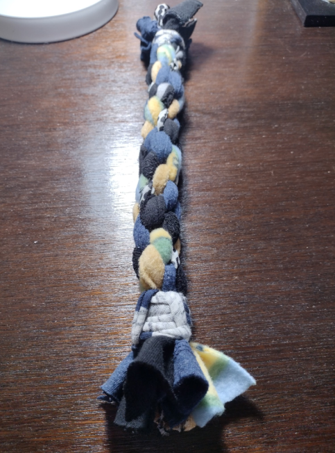 Hand Braided Rope Pet Tug Toys - Short 13-15 inches