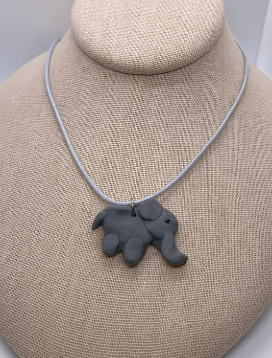 Clay Elephant Pendant