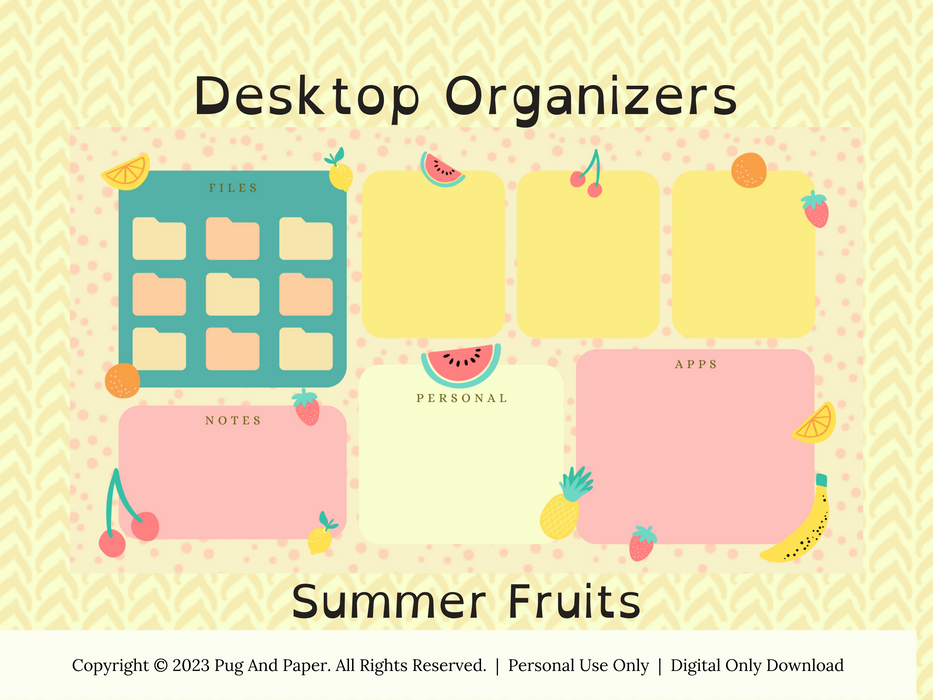 Summer Time Vibes Digital Organizer