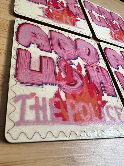 Abolish Prisons Coasters