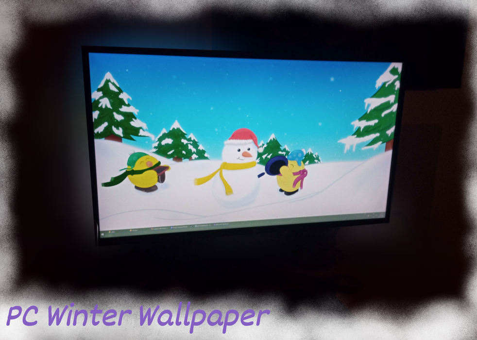 Chippo and Zuzu Winter 4K Wallpaper + 2 Mobile Wallpapers